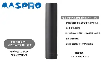 地デジアンテナ UNICORN ユニコーン 電化製品 アンテナ テレビ 壁面用 屋外 