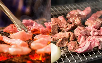 かみふらの「元祖」 豚さがり3種&豚ホルモン2種 計3.5kg 焼肉 サガリ ホルモン 豚 みそ スパイシー しお 味噌 塩 セット 特製みそだれ 北海道 上富良野町 お肉 豚肉