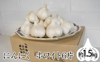 北海道上富良野町産にんにく（ホワイト6片）約1.5kg 野菜 薬味 ニンニク 