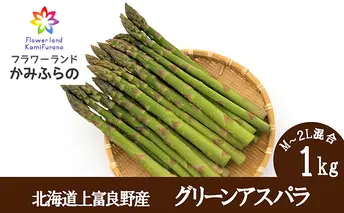 北海道 上富良野 町産 グリーン アスパラ 1kg 500g × 2袋 産地直送 新鮮 野菜 あすぱら 					
 アスパラガス 野菜 1kg 