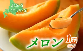 北海道 上富良野 町産 「 ふらの メロン 」 大玉 秀品  1玉 約 2kg 以上 赤肉 メロン 産地直送 富良野 フルーツ							
 果物類 フルーツ メロン赤肉 
