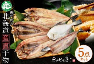 2522.  ふっくらやわらか 干物 5点セット 魚介 海鮮 送料無料 北海道 弟子屈町