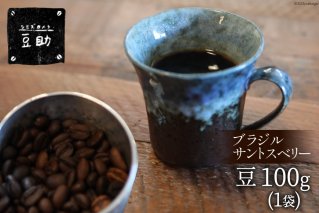 コーヒー 豆 ブラジル サントスベリー 100g×1袋 珈琲 / 豆助 / 山梨県 中央市