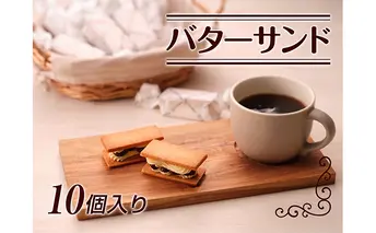 バターサンド10個入り お菓子 焼菓子 チョコレート バタークリーム ラム酒 レーズン 