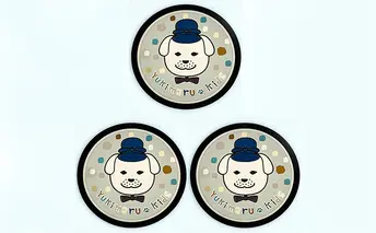 チタン製デザインプレート『雪丸』　３枚組 雑貨 日用品 