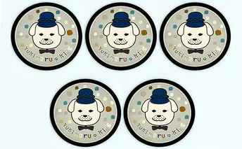 チタン製デザインプレート『雪丸』　５枚組 雑貨 日用品 