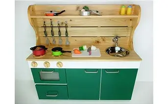 N6004_ままごとキッチンｗ870 緑