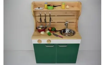 N6010_ままごとキッチンｗ590 緑