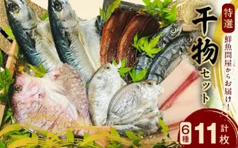 AD6001n_鮮魚問屋の 特選 干物セット (6種11枚）