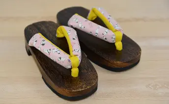 [No.5620-7023]0078雪丸下駄 子ども用 ピンク（17cm）規