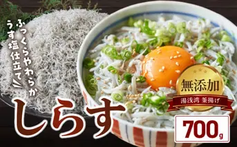 BD6031n_湯浅湾の釜揚げしらす たっぷり700g 無添加 無着色 訳あり 家庭用 簡易包装 和歌山県
