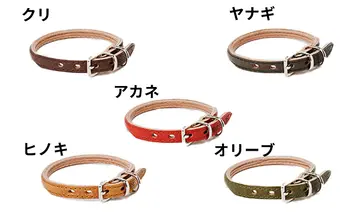 [No.5258-7033]0095good collar 2号［犬 猫 首輪］オリーブ