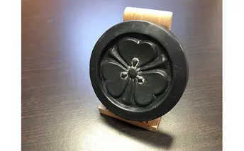 姫路城紋瓦石鹸（酒井忠恭）飾り台付 雑貨 日用品 民芸品 工芸品 インテリア 