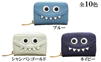 [No.5258-7250]0210【シャンパンゴールド】思わず誰かに見せたくなるモンスターマルチケース/ミニ財布