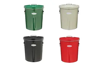 [No.5258-7158]0162＜オバケツ＞バケツ職人が作るダストボックス・33L／純国産 インテリア【赤】