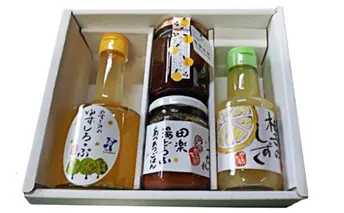 安富ゆずだより　Aセット／柚子 加工品 詰合せ 無添加 ジャム タレ シロップ 兵庫県 特産 果物類 加工食品 