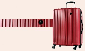 X917 PC7258スーツケース(Lサイズ･クリムゾンレッド)