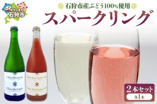 石狩市産ぶどうで作ったスパークリング 2本セット