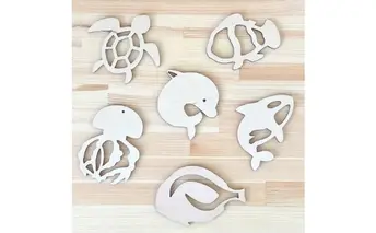 木製モビールてづくりキット［水族館］ 工芸品 インテリア 玩具 おもちゃ 
