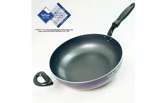 雪丸フライパン（いため鍋30cm） 雑貨 日用品 安全性 アルミ製 テフロン IH調理器 ガス火 両手 