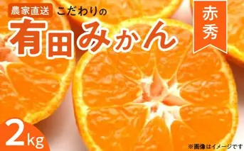 ZT6201n_【2025年先行予約】赤秀 有田みかん 2kg 2S～Mサイズ おまかせ 手作業 新鮮 濃厚 甘み ほどよい 酸味 バランス 有田 みかん 温州みかん フルーツ 果物 柑橘 国産 食品 食べ物 おやつ デザート フレッシュ 産地直送 お取り寄せ 和歌山県 湯浅町 送料無料