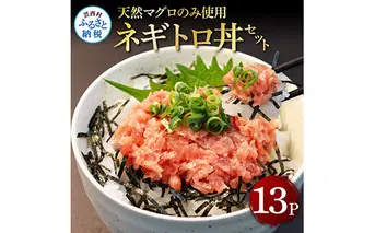 KGP031　天然マグロのタタキ丼セット 65g×13パック 高知県 返礼品 12000円 海鮮 天然 まぐろたたき まぐろ ネギトロ丼 海鮮丼 お寿司 軍艦巻き 手巻き寿司 おかず 使いやすい 便利 かんたん 冷凍 小分け 個食 一人暮らし お手軽 おいしい 赤身 13人前 どんぶり