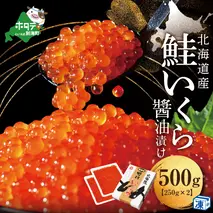 本場「北海道」のいくら醤油漬け 500g！【NK002NQ13】( いくら いくら醤油漬け いくら醤油漬 醤油いくら 鮭いくら 国産いくら 北海道産いくら 地場産いくら 道産いくら 別海町 ふるさと納税 ふるさと ikura お届け）