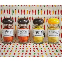 坂本農園 おいしい唐辛子 味くらべ 粉末 柚子 胡椒 ４点セット／万葉 有機肥料 ゆず こしょう からし キャンプ 奈良県 宇陀市