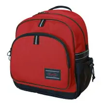 キッズリュック DP-01 レッド／小さめ 軽量 通学 遠足 幼稚園 小学生 かわいい おしゃれ 子供 丈夫 バックパック チェストベルト付き リュックサック ふるさと納税