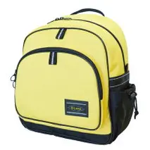 キッズリュック DP-01 イエロー／小さめ 軽量 通学 遠足 幼稚園 小学生 かわいい おしゃれ 子供 丈夫 バックパック チェストベルト付き リュックサック ふるさと納税