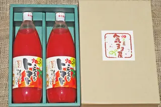 農家の手作りドリンクセット トマト ジュース 化粧箱入(1L×2本)2セット／ リコピン 野菜ジュース 飲料 とまと 贈り物 ギフト 畑工房気まま屋 奈良県 宇陀市 ふるさと納税