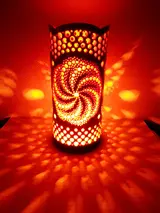 竹あかり 銀河Ｉ-2(表皮剥ぎタイプ)／曼荼羅 天然素材 行灯 間接照明 フロアランプ 竹灯籠 癒し 環境保全 おうち時間