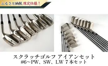 [No.5258-7371]0679ふるさと納税限定仕様！スクラッチゴルフ　アイアンセット ＃6～PW、SW、LW　7本セット　NS-850（R）