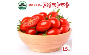 【四国一小さなまち】黒岩さん家のアイコトマト 約1.5kg アイコ トマト プラム形 ミニトマト とまと 詰め合わせ 新鮮野菜 トマト 美味しい 野菜 厳選 新鮮 甘い 夏野菜 サラダ ギフト 贈答用 贈り物
