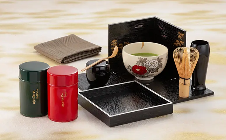 京都清水野点箱セット(宇治抹茶100g×2缶)〈宇治抹茶 抹茶 粉末 お茶 茶