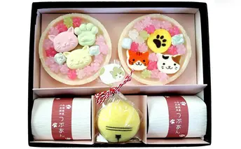 〈京の老舗〉かわいい和スイーツ「ねこもにゃか」3箱セット〈スイーツ 和菓子 生菓子 最中 もなか 粒あん ゼリー 金平糖 こんぺいとう 和三盆糖 ねこ 猫 ギフト 贈り物 飲料 加工食品〉 お菓子 