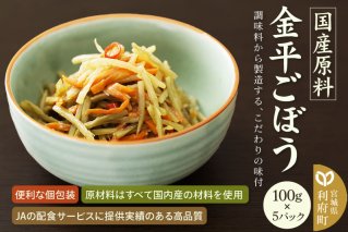 国産原料 金平ごぼう 100g×5パック|10287