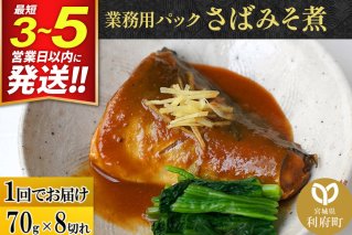 さばみそ煮 業務用パック 70g×8切れ 最短3〜5営業日以内発送 冷凍 惣菜 おかず つまみ レンチン 湯煎 簡単 煮物 煮付 煮魚 [煮魚 さば 味噌煮 みそ煮 さば味噌 冷凍 惣菜 おかず つまみ レンチン 湯煎 簡単 煮物 煮付]|10085