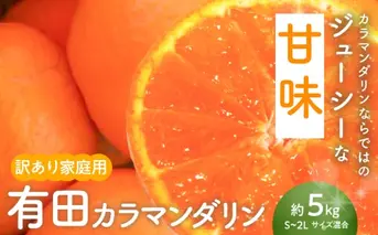 AN6109n_和歌山有田産 カラマンダリン【訳あり家庭用】5kg
