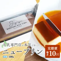 【定期便】濃厚プリン　New Pudding（ニュープディング）（500g×1本）×10ヶ月【be152-0931-100-10】