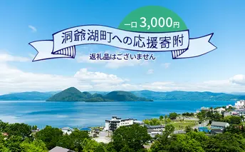 洞爺湖町 寄附のみの応援受付 3,000円コース(返礼品なし 寄附のみ 3000円) 支援 自治体支援 お礼の品なし 北海道 洞爺湖町の発展 ふるさと応援 ふるさと支援