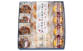 播磨銘菓撰　福禄寿　13個入 お菓子 スイーツ 和菓子 焼菓子 なると金時芋 風味豊か 竹籠 スイートポテト どら焼き 手作り 最中 詰め合せ 