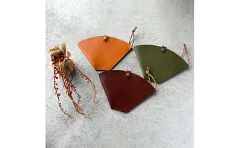 本革 コーヒーフィルターホルダー 栃木レザー　ブラウン