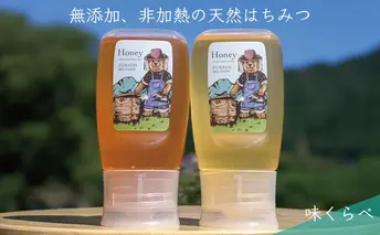 合計600g 天然蜂蜜 国産蜂蜜 非加熱 生はちみつ 岐阜県 美濃市産 味比べ 蜂蜜300g入りピタッとボトル2本セットC5 深田養蜂のハチミツ