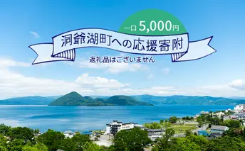 洞爺湖町 寄附のみの応援受付 5,000円コース(返礼品なし 寄附のみ 5,000円) 5000円