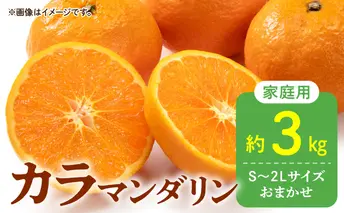 DZ6213_【2026年先行予約】秀品 カラマンダリン なつみ 和歌山 有田 秀品 S～2Lサイズ 大きさお任せ 約3kg