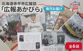 北海道赤平市広報誌 「広報あかびら」 毎月お届け全6回 地域のお礼の品 カタログ 本 