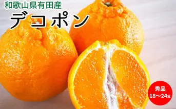 U6300_【2026年先行予約】デコポン 秀品 18玉～24玉 和歌山県有田産