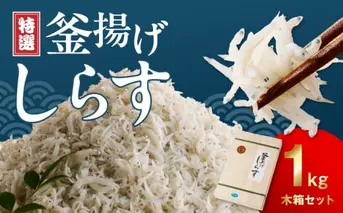 FA1000_特選釜揚げシラス　1kg木箱セット