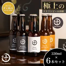 Tsuji Brewingオリジナルクラフトビール6本セット お酒 地ビール 瓶ビール 飲み比べ ビール飲み比べ アルコール飲料 家飲み 晩酌 バーベキュー BBQ 